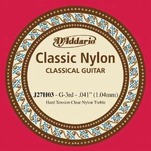  DAddario J27H03 Student Nylon Classical Guitar Single 
