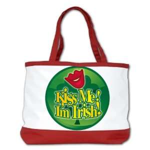   Bag Purse (2 Sided) Red Kiss Me Im Irish Clover 