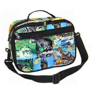  Wildlife Outdoors Otter Eagle Trout etc Lunch Box by Broad Bay 