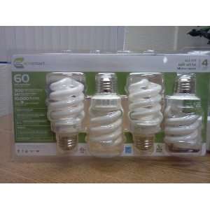    Ecosmart 4 Pk 14 Watt (60 W) Soft White CFL Bulbs