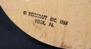   Display Plaque Yorkcraft Inc. 1968 Ball Lies Poorly, Player Well