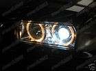 BMW E36 3 Series Black Xenon Angel Eyes Head Lights