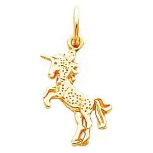  10K Yellow Gold Baby Unicorn Charm Jewelry