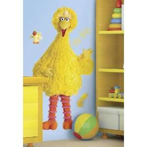  Sesame Street Big Bird Giant Peel & Stick Wall Decal: Home 