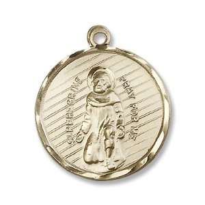  14K Gold St. Perregrine Medal Jewelry