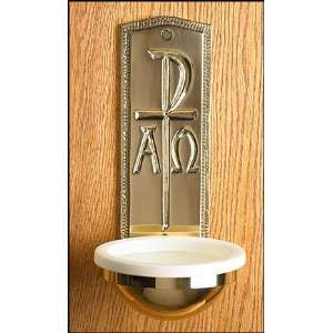  Chi Rho Holy Water Font 