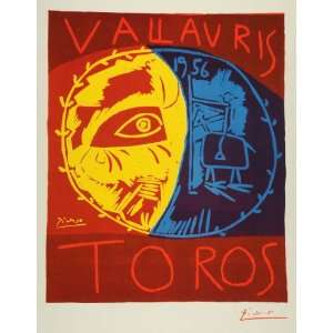  1957 Print Pablo Picasso Poster 1956 Vallauris Exposition France 