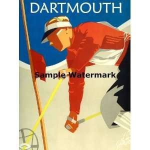  Dartmouth College in Lyme New Hampshire Speed Competition Skiing Ski 