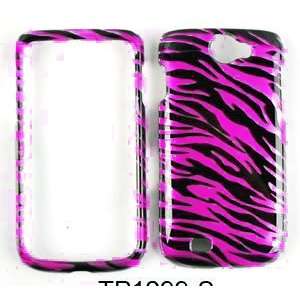   Zebra Pink Black Design Hard Snap on Case: Cell Phones & Accessories