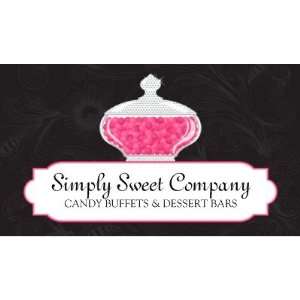    Candy Buffet and Dessert Bars Business Cards