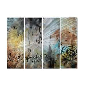   Hanging, Abstract Metal Panel Art, Contemporary Home Décor Home