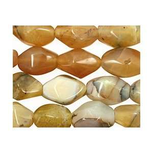  Yellow Opal Beads Faceted Nuggets (dark) 10 16x8 11mm 