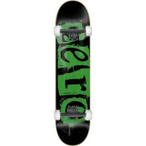 Zero Punk Complete Skateboard   8.0 Black/Green Veneer w/Mini Logos 