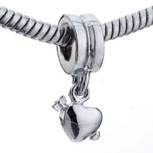   Heart Dangle Gift Beads Fits Pandora Charm Bracelet Pugster Jewelry