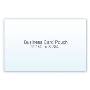  Sticky Back Business Card Size Laminating Pouches: Office 