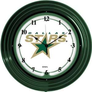  Wizard Neon Dallas Stars Green Neon Wall Clock Sports 