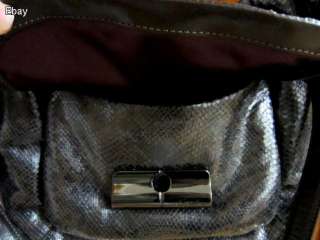 NWT Coach 18306 Kristin Python Embossed Leather Hobo Shoulder Tote Bag 