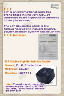 Studio High Definition Powder ELF Foundation Bronzer 