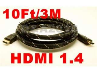 10FT 3M HDMI 1.4 HIGH SPEED WITH ETHERNET CABLE 10 HEC  
