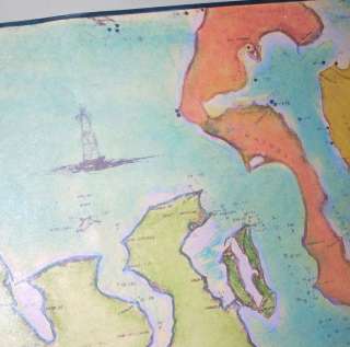 1955 Puget Sound Maritime Historical Soc. Shipwreck Map  