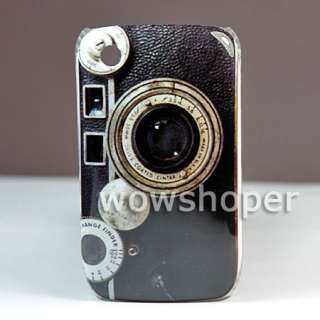 Camera Design Hard Back Case Cover For Blackberry Curve 8520 8530 