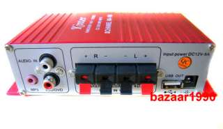 NEW 2 CH USB Car Audio Stereo Amplifier mp3/CD/DVD/USB  