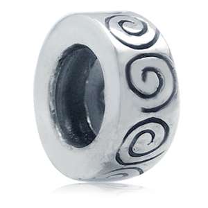 925 Sterling Silver Spacer European Charms Bead  