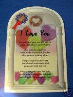 Love You Verse Card w/ Heart Cut Out penny (541)  