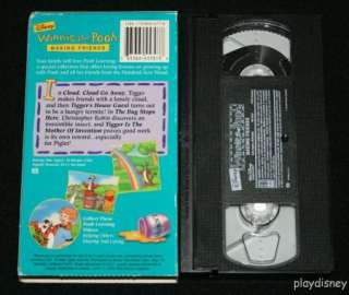 Disney Winnie the Pooh Learning Making Friends VHS 765362457038  
