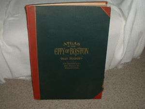 1924 ANTIQUE ATLAS, CITY BOSTON, WEST ROXBURY, BROMLEY  