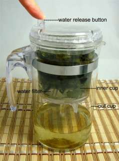 High grade Glass teapot, with filter & inner cup, 500ml  