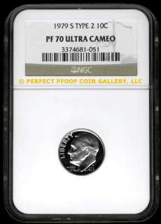 NGC PF70 UC 1979 S TYPE 2 CLAD ROOSEVELT DIME PF 70  