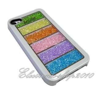 Rainbow Swarovski Crystal Bling Case 6Color Hard Back Case Cover for 