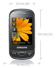 Samsung B3410 Handy (QWERTZ Tastatur, Social Networking Dienste, 2MP 