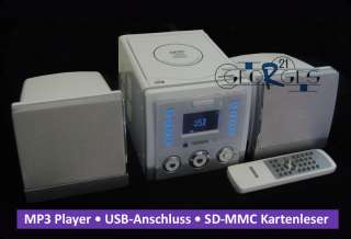 Design Watson Micro Stereo Anlage CD MP3 Player USB SD/MMC Radio FB 