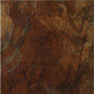   Imperial Slate 12 in. x 12 in. Rust Ceramic Floor and Wall Tile