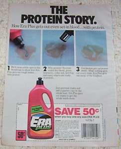 1983 Era Laundry detergent soap Procter Gamble PRINT AD  