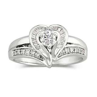 Said Yes™ Diamond Heart Bridal Ring, 3/8 CT. T.W  collections 