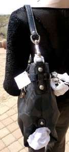 NEW COACH BROOKE Signature Black Sateen Tote Shoulder Bag Handbag 