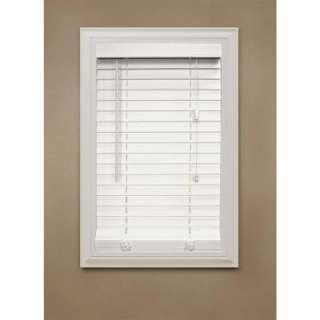   Collection WhiteFaux Wood Blind, 2 in. Slats (Price Varies by Size