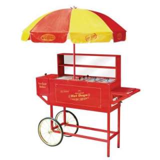 Nostalgia Electrics Vintage Collection Carnival Hot Dog Cart with 