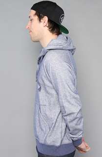 LRG Core Collection The Core Collection Hooded Henley in Navy Heather 