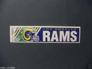 Vintage NFL Los Angeles Rams Bumper Sticker  