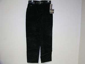 Lee Classic Corduroy Jeans Black With Belt  NWT  
