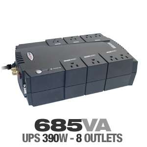CyberPower 8 Outlet / 685VA / 390Watt / UPS with AVR  