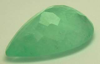 28.34 CTS MAGNIFICENT NATURAL COLOMBIAN EMERALD PEAR  
