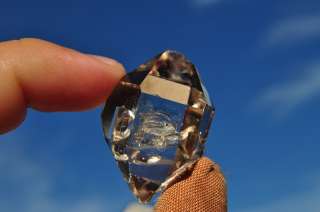 35mm Smoky Herkimer diamond (New York) quartz crystal 18.15grams 90 