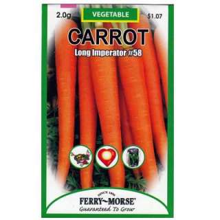 Ferry Morse Carrot Long Imperator #58 Seed 8111  
