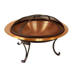   Creations 26 In. Folding Copper Fire Pit AD248 at The Home Depot