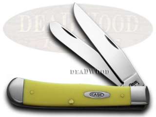 CASE XX Yellow Synthetic Trapper CV Pocket Knife Knives  
